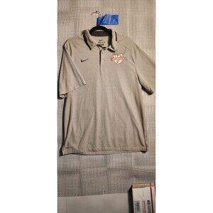 Nike Dri-Fit Shirt Men's Size Large "Tiger For Life" Gray Polo
